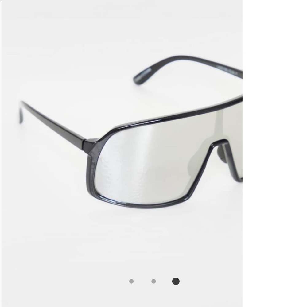 Satin shield sunglasses